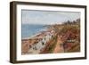 West Parade and Cliff, Clacton-On-Sea-Alfred Robert Quinton-Framed Giclee Print