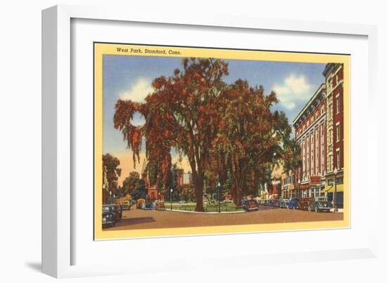 West Park, Stamford, Connecticut-null-Framed Art Print