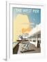 West Pier, Brighton - Dave Thompson Contemporary Travel Print-Dave Thompson-Framed Giclee Print