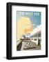 West Pier, Brighton - Dave Thompson Contemporary Travel Print-Dave Thompson-Framed Giclee Print