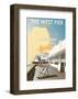 West Pier, Brighton - Dave Thompson Contemporary Travel Print-Dave Thompson-Framed Giclee Print