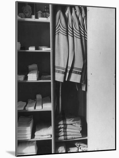 West Point Cadet's Locker Neatly Arranged in Barracks at the US Military Academy-Alfred Eisenstaedt-Mounted Photographic Print