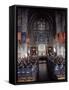 West Point Cadets Attending Service at Cadet Chapel-Dmitri Kessel-Framed Stretched Canvas