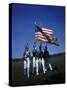 West Point Cadets Carrying US Flag-Dmitri Kessel-Stretched Canvas