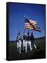 West Point Cadets Carrying US Flag-Dmitri Kessel-Framed Stretched Canvas