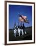 West Point Cadets Carrying US Flag-Dmitri Kessel-Framed Photographic Print