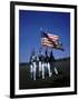 West Point Cadets Carrying US Flag-Dmitri Kessel-Framed Photographic Print