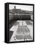 West Point Cadets Standing at Parade Rest in Courtyard of the West Point Military Academy-Alfred Eisenstaedt-Framed Stretched Canvas