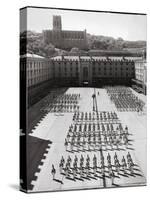 West Point Cadets Standing at Parade Rest in Courtyard of the West Point Military Academy-Alfred Eisenstaedt-Stretched Canvas