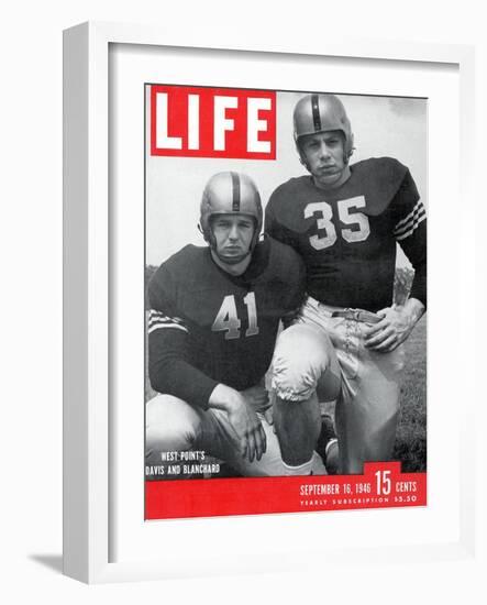 West Point Football Players Glenn Davis and Felix Blanchard, September 16, 1946-Alfred Eisenstaedt-Framed Photographic Print