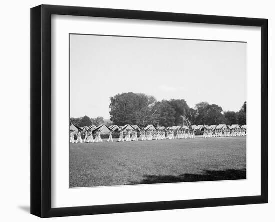 West Point, N.Y., Battalion Passing in Review-null-Framed Photo