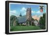 West Point, New York - Exterior View Of The Catholic Chapel-null-Framed Poster