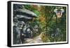 West Point, New York - Flirtation Walk View of the Kissing Rock-Lantern Press-Framed Stretched Canvas