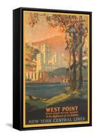 West Point Travel Poster-null-Framed Stretched Canvas