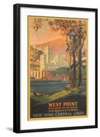 West Point Travel Poster-null-Framed Art Print