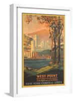 West Point Travel Poster-null-Framed Art Print