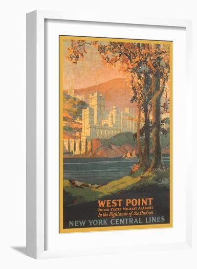 West Point Travel Poster-null-Framed Art Print