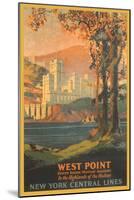 West Point Travel Poster-null-Mounted Art Print