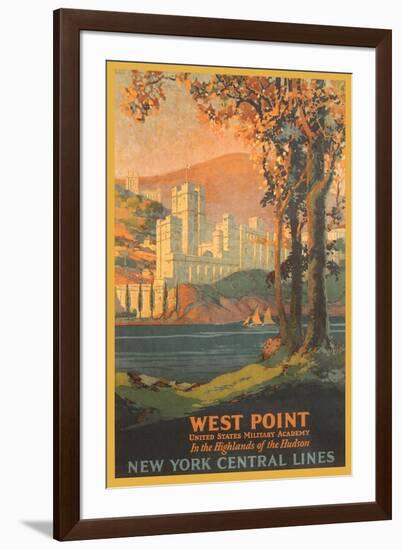 West Point Travel Poster-null-Framed Art Print