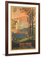 West Point Travel Poster-null-Framed Art Print