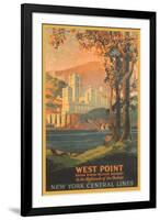 West Point Travel Poster-null-Framed Art Print