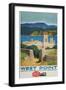 West Point United States Military Academy Railroad Poster-null-Framed Art Print