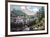 West Point, Us Military Academy, from the Opposite Shore, 1862-Currier & Ives-Framed Giclee Print