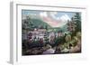 West Point, Us Military Academy, from the Opposite Shore, 1862-Currier & Ives-Framed Premium Giclee Print