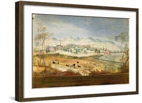 West Prospect of the Spa and Town of Cheltenham, 1748-Thomas Robins-Framed Giclee Print