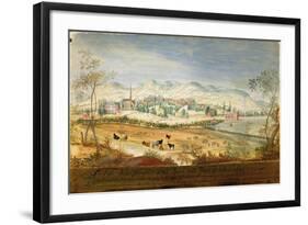 West Prospect of the Spa and Town of Cheltenham, 1748-Thomas Robins-Framed Giclee Print