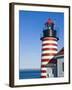 West Quoddy Head Light at Quoddy Head State Park in Lubec, Maine, Easternmost Point of Usa-Jerry & Marcy Monkman-Framed Photographic Print
