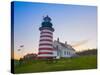 West Quoddy Lighthouse, Lubec, Maine, New England, United States of America, North America-Alan Copson-Stretched Canvas