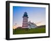 West Quoddy Lighthouse, Lubec, Maine, New England, United States of America, North America-Alan Copson-Framed Photographic Print