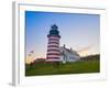 West Quoddy Lighthouse, Lubec, Maine, New England, United States of America, North America-Alan Copson-Framed Photographic Print