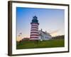 West Quoddy Lighthouse, Lubec, Maine, New England, United States of America, North America-Alan Copson-Framed Photographic Print