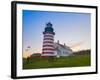 West Quoddy Lighthouse, Lubec, Maine, New England, United States of America, North America-Alan Copson-Framed Photographic Print