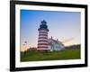 West Quoddy Lighthouse, Lubec, Maine, New England, United States of America, North America-Alan Copson-Framed Photographic Print