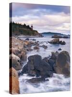 West Quoddy Lighthouse, Lubec, Maine, New England, United States of America, North America-Alan Copson-Stretched Canvas