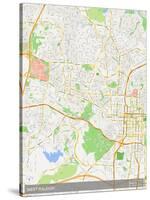 West Raleigh, United States of America Map-null-Stretched Canvas