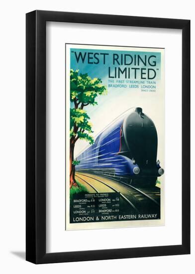 West Riding Limited, Steamline Train, Bradford, Leeds, London-null-Framed Art Print