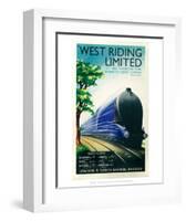 West Riding Limited, Steamline Train, Bradford, Leeds, London-null-Framed Art Print