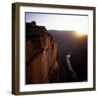 West Rim at Sunrise, Grand Canyon, Unesco World Heritage Site, Arizona, USA-Tony Gervis-Framed Photographic Print