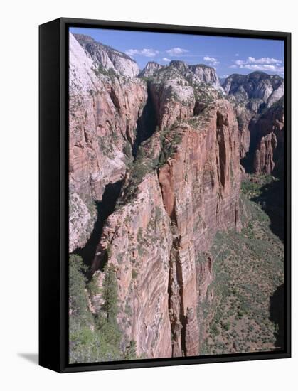 West Rim, Zion National Park, Southwest Utah, USA-Alison Wright-Framed Stretched Canvas