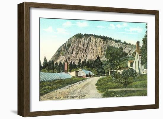 West Rock, New Haven,-null-Framed Art Print