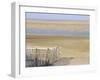 West Sands at Low Tide from Footpath from Wells Beach Car Park, England, UK-Pearl Bucknell-Framed Photographic Print