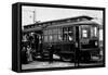 West Seattle and Luna Park Trolley Photograph - Seattle, WA-Lantern Press-Framed Stretched Canvas