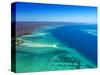 West side of Fraser Island and Great Sandy Straits, Queensland, Australia-David Wall-Stretched Canvas