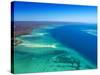 West side of Fraser Island and Great Sandy Straits, Queensland, Australia-David Wall-Stretched Canvas