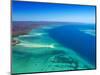 West side of Fraser Island and Great Sandy Straits, Queensland, Australia-David Wall-Mounted Photographic Print