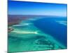 West side of Fraser Island and Great Sandy Straits, Queensland, Australia-David Wall-Mounted Photographic Print